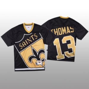 NFL New Orleans Saints #13 Michael Thomas Black Mitchell & Nell Big Face Fashion Limited NFL Jersey