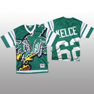 NFL Philadelphia Eagles #62 Jason Kelce Green Mitchell & Nell Big Face Fashion Limited NFL Jersey