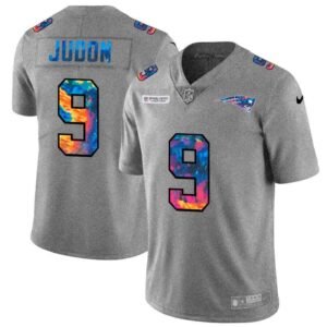 New England Patriots #9 Matt Judon Nike Multi-Color 2020 NFL Crucial Catch NFL Jersey Greyheather