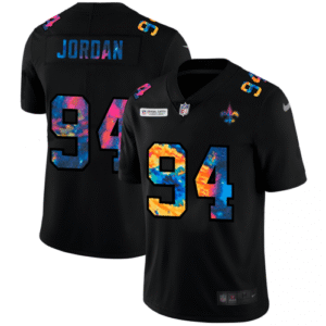 New Orleans New Orleans Saints #94 Cameron Jordan Nike Multi-Color Black 2020 NFL Crucial Catch Vapor Untouchable Limited Jersey