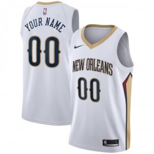 New Orleans Pelicans Nike Swingman Custom Jersey White – Association Edition