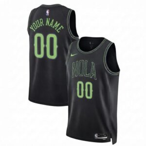 New Orleans Pelicans Nike Unisex 2025/26 Black Swingman Custom Jersey – Hardwood Classics