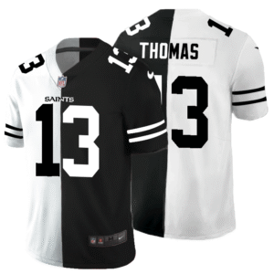 New Orleans Saints #13 Michael Thomas Black V White Peace Split Nike Vapor Untouchable Limited NFL Jersey
