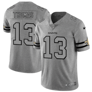New Orleans Saints #13 Michael Thomas Nike Gray Gridiron II Vapor Untouchable Limited NFL Jersey