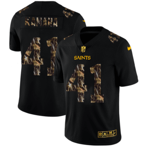 New Orleans Saints #41 Alvin Kamara Black Nike Flocked Lightning Vapor Limited NFL Jersey