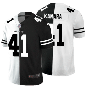 New Orleans Saints #41 Alvin Kamara Black V White Peace Split Nike Vapor Untouchable Limited NFL Jersey