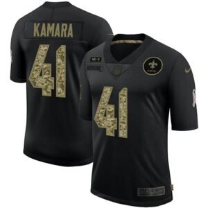 New Orleans Saints #41 Alvin Kamara Nike 2020 Salute To Service Camo Limited NFL Jersey Black