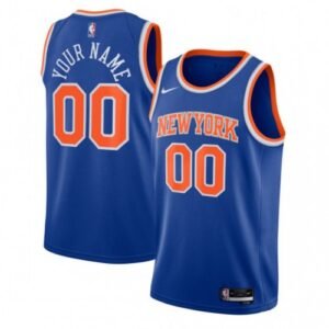 New York Knicks Nike Youth Swingman Custom Jersey Blue