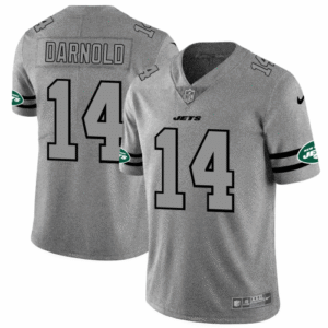 New York New York Jets #14 Sam Darnold Nike Gray Gridiron II Vapor Untouchable Limited NFL Jersey