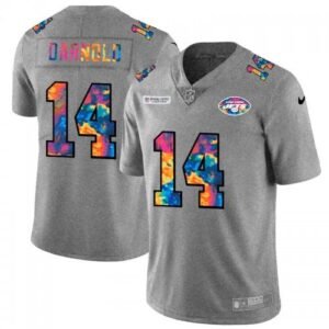 New York New York Jets #14 Sam Darnold Nike Multi-Color 2020 NFL Crucial Catch NFL Jersey Greyheather
