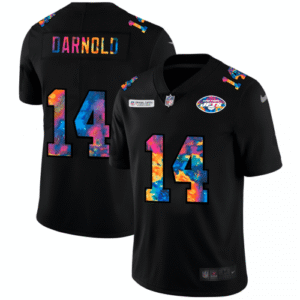 New York New York Jets #14 Sam Darnold Nike Multi-Color Black 2020 NFL Crucial Catch Vapor Untouchable Limited Jersey