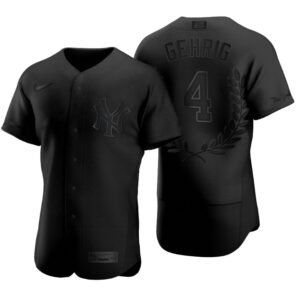 New York Yankees Lou Gehrig Black Award Collection Retired Jersey