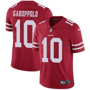 Nike 49ers #10 Jimmy Garoppolo Red Team Color Stitched NFL Vapor Untouchable Limited Jersey