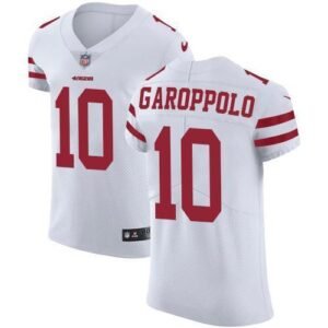 Nike 49ers #10 Jimmy Garoppolo White Stitched NFL Vapor Untouchable Elite Jersey