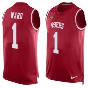 Nike 49ers #1 Jimmie Ward Red Team Color Stitched NFL Limited Tank Top Jersey
