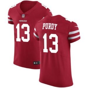 Nike 49ers #13 Brock Purdy Red Team Color Stitched NFL Vapor Untouchable Elite Jersey