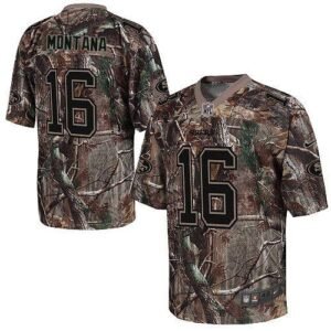 Nike 49ers #16 Joe Montana Camo Stitched NFL Realtree Elite Jersey