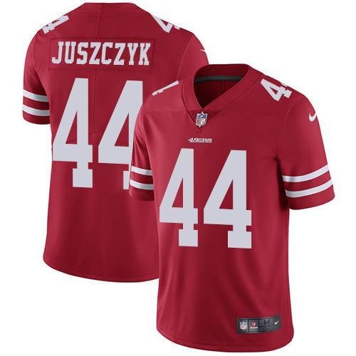 Nike 49ers #44 Kyle Juszczyk Red Team Color Stitched NFL Vapor Untouchable Limited Jersey