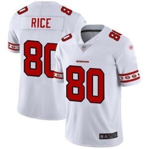 Nike 49ers #80 Jerry Rice White Stitched NFL Limited Team Logo Fashion Jersey