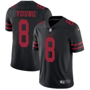 Nike 49ers #8 Steve Young Black Alternate Stitched NFL Vapor Untouchable Limited Jersey