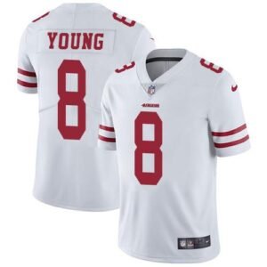 Nike 49ers #8 Steve Young White Stitched NFL Vapor Untouchable Limited Jersey