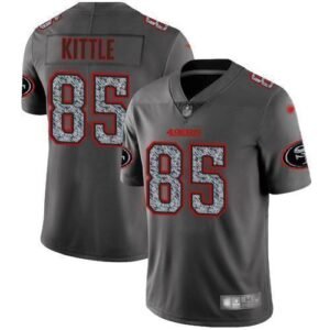 Nike 49ers #85 George Kittle Gray Static Stitched NFL Vapor Untouchable Limited Jersey