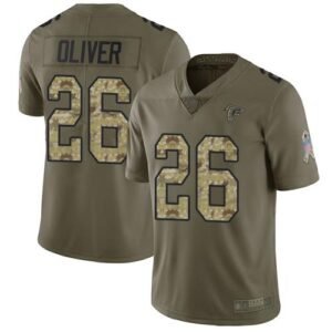 Nike Atlanta Falcons #20 Isaiah Oliver Olive/Camo Stitched NFL Limited 2017 Salute To Service Jersey
