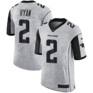 Nike Atlanta Falcons #2 Matt Ryan Gray Stitched NFL Limited Gridiron Gray II Jersey