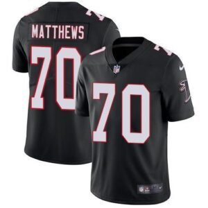 Nike Atlanta Falcons #70 Jake Matthews Black Alternate Stitched NFL Vapor Untouchable Limited Jersey