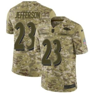 Nike Baltimore Ravens #23 Tony Jefferson Camo Stitched NFL Limited 2018 Salute To Service Jersey