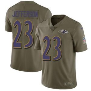 Nike Baltimore Ravens #23 Tony Jefferson Olive Stitched NFL Limited 2017 Salute To Service Jersey