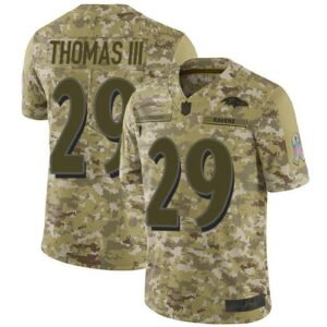 Nike Baltimore Ravens #29 Earl Thomas III Camo Stitched NFL Limited 2018 Salute To Service Jersey
