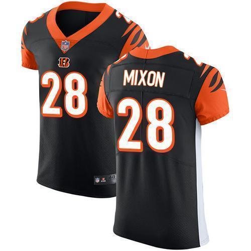 Nike Bengals #28 Joe Mixon Black Team Color Stitched NFL Vapor Untouchable Elite Jersey