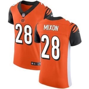 Nike Bengals #28 Joe Mixon Orange Alternate Stitched NFL Vapor Untouchable Elite Jersey