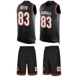 Nike Bengals #83 Tyler Boyd Black Team Color Stitched NFL Limited Tank Top Suit Jersey