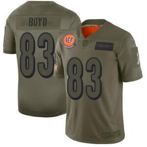Nike Bengals #83 Tyler Boyd Camo Stitched NFL Limited 2019 Salute To Service Jersey