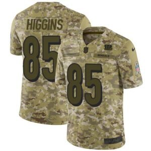 Nike Bengals #85 Tee Higgins Camo Stitched NFL Limited 2018 Salute To Service Jersey