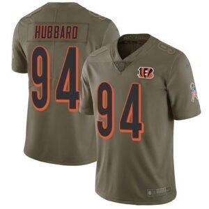 Nike Bengals #94 Sam Hubbard Olive Stitched NFL Limited 2017 Salute To Service Jersey