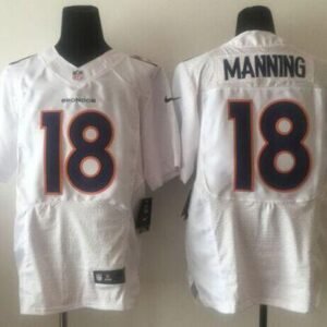 Nike Broncos #18 Peyton Manning White Stitched NFL Elite Event Jersey