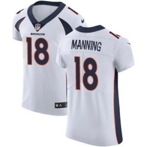 Nike Broncos #18 Peyton Manning White Stitched NFL Vapor Untouchable Elite Jersey