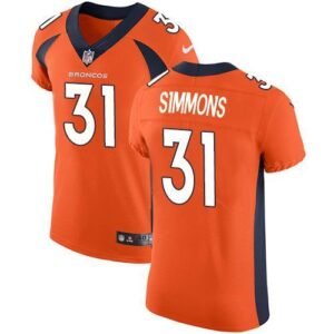 Nike Broncos #31 Justin Simmons Orange Team Color Stitched NFL Vapor Untouchable Elite Jersey