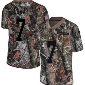 Nike Broncos #7 John Elway Camo Stitched NFL Limited Rush Realtree Jersey