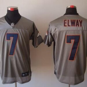 Nike Broncos #7 John Elway Grey Shadow Stitched NFL Elite Jersey