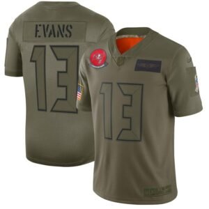 Nike Buccaneers #13 Mike Evans Camo Stitched NFL Limited 2019 Salute To Service Jersey