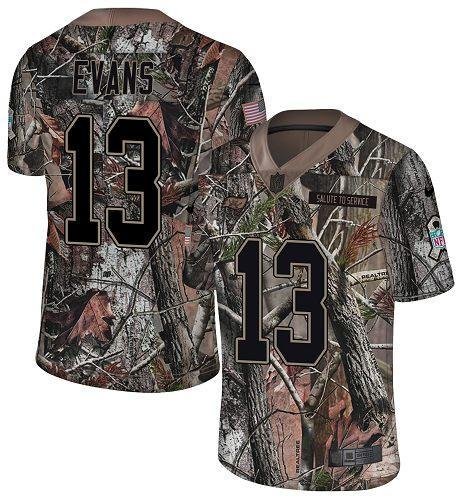 Nike Buccaneers #13 Mike Evans Camo Stitched NFL Limited Rush Realtree Jersey