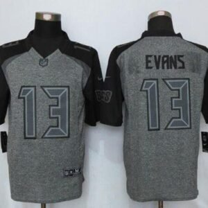 Nike Buccaneers #13 Mike Evans Gray Stitched NFL Limited Gridiron Gray Jersey