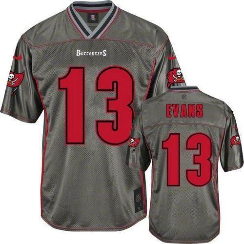 Nike Buccaneers #13 Mike Evans Grey Stitched Vapor Jersey