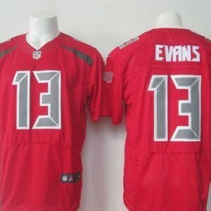 Nike Buccaneers #13 Mike Evans Red Stitched Rush Jersey