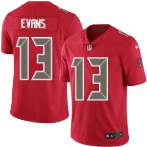 Nike Buccaneers #13 Mike Evans Red Stitched NFL Limited Rush Jersey