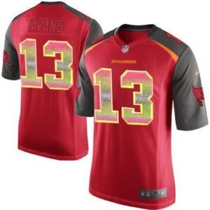 Nike Buccaneers #13 Mike Evans Red Team Color Stitched NFL Limited Strobe Jersey